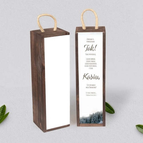 Prośba o Świadkowanie - SNW Akryl brązowa Forest - Motyw 4