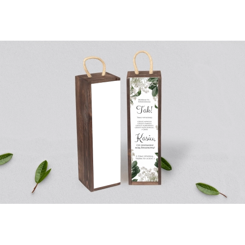 Prośba o&nbsp;Świadkowanie - SNW Akryl brązowa Soft Motyw 1