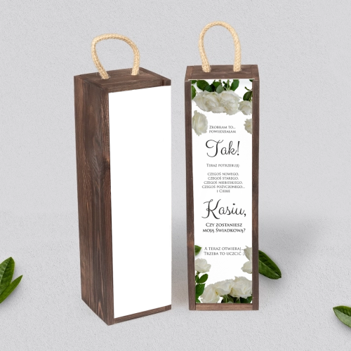 Prośba o Świadkowanie - SNW Akryl brązowa Soft Motyw 4