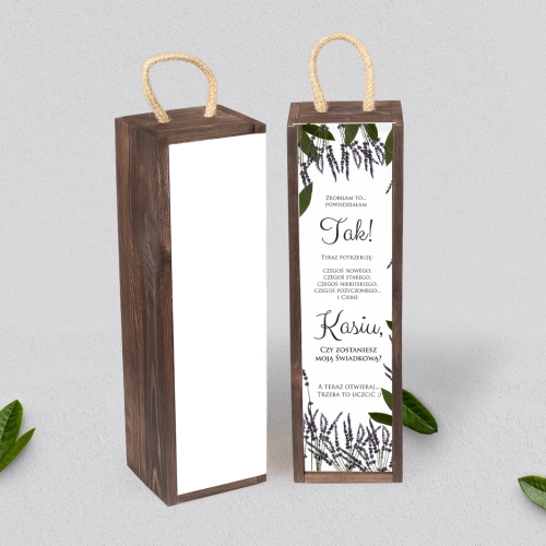 Prośba o Świadkowanie - SNW Akryl brązowa Soft Motyw 5