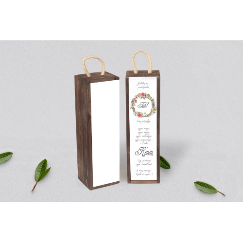 Prośba o&nbsp;Świadkowanie - SNW Akryl brązowa Akwarelowe Wianki Motyw 5