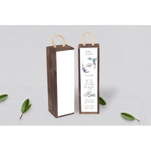 Prośba o&nbsp;Świadkowanie - SNW Akryl brązowa Akwarelowe Wianki Motyw 8