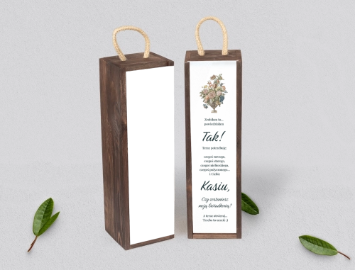 Prośba o Świadkowanie - SNW Akryl brązowa Rustic Summer Motyw 1