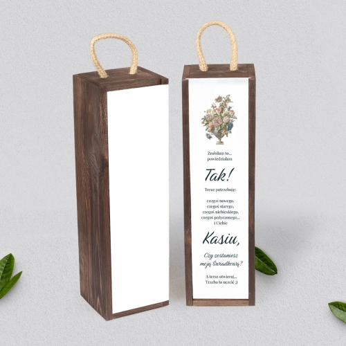 Prośba o Świadkowanie - SNW Akryl brązowa Rustic Summer Motyw 1