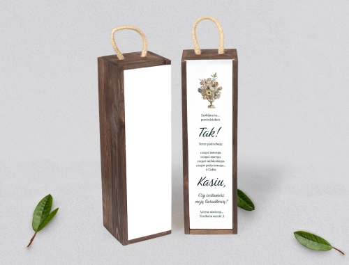 Prośba o Świadkowanie - SNW Akryl brązowa Rustic Summer Motyw 2