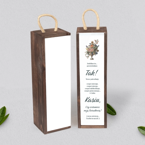 Prośba o Świadkowanie - SNW Akryl brązowa Rustic Summer Motyw 3