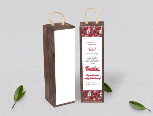 Prośba o Świadkowanie - SNW Akryl brązowa Retro Style Motyw 2