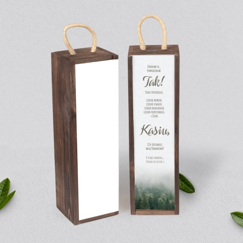 Prośba o Świadkowanie - SNW Akryl brązowa Forest - Motyw 2