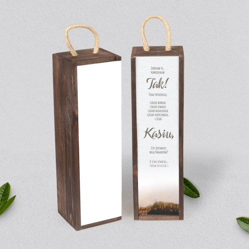 Prośba o Świadkowanie - SNW Akryl brązowa Forest - Motyw 3