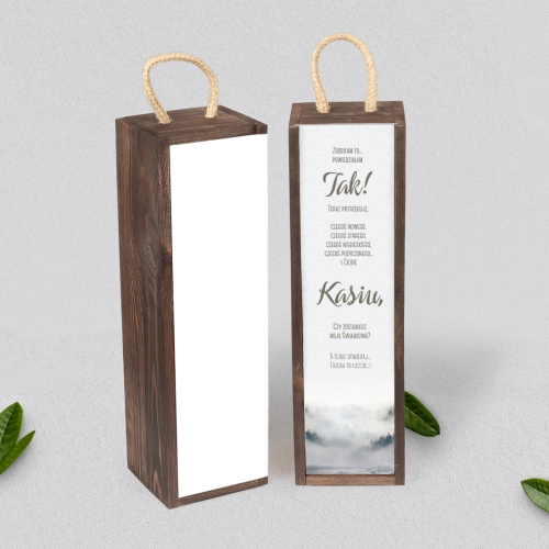 Prośba o Świadkowanie - SNW Akryl brązowa Forest - Motyw 5