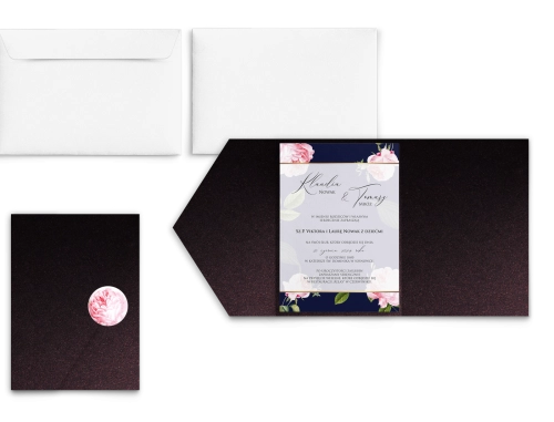 Zaproszenia ślubne w etui Loveletter - motyw 2