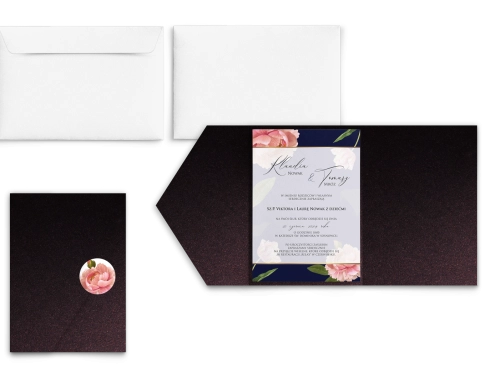Zaproszenia ślubne w etui Loveletter - motyw 6