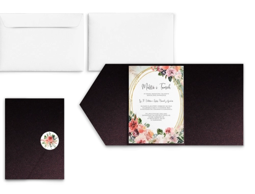 Zaproszenia ślubne w etui Spring Love - motyw 2
