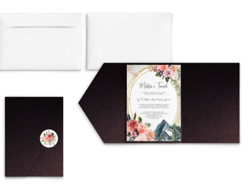 Zaproszenia ślubne w etui Spring Love - motyw 6