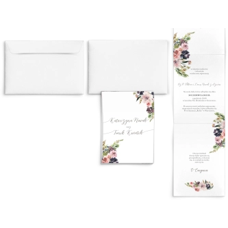 Zaproszenia ślubne Harmonijka - PasteLove Motyw 4