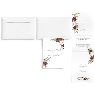 Zaproszenia ślubne Harmonijka - PasteLove Motyw 3