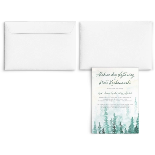Zaproszenia ślubne Gaja - Motyw 3