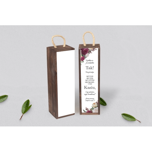 Prośba o&nbsp;Świadkowanie - SNW Akryl brązowa Fabello Motyw 1