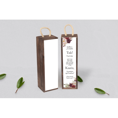 Prośba o&nbsp;Świadkowanie - SNW Akryl brązowa Fabello Motyw 2