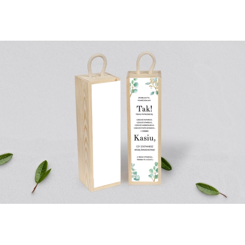 Prośba o&nbsp;Świadkowanie - SNW Akryl naturalna Eukaliptus Motyw 1