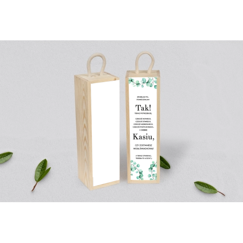 Prośba o&nbsp;Świadkowanie - SNW Akryl naturalna Eukaliptus Motyw 2