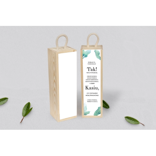 Prośba o&nbsp;Świadkowanie - SNW Akryl naturalna Eukaliptus Motyw 3