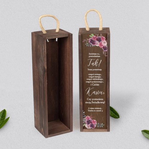 Prośba o Świadkowanie - SNW brązowa PasteLove Motyw 1