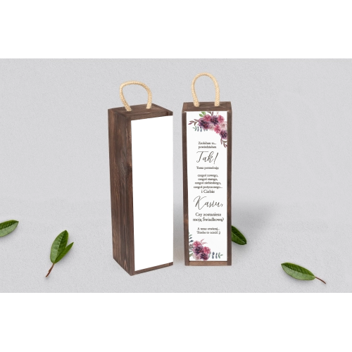 Prośba o&nbsp;Świadkowanie - SNW Akryl brązowa PasteLove Motyw 1