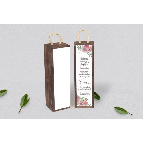 Prośba o&nbsp;Świadkowanie - SNW Akryl brązowa PasteLove Motyw 2