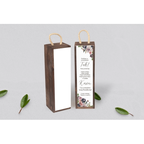 Prośba o&nbsp;Świadkowanie - SNW Akryl brązowa PasteLove Motyw 4