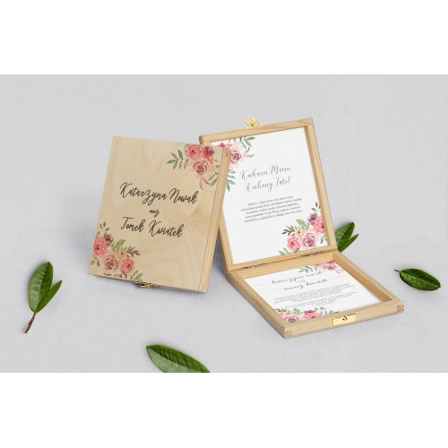 Zaproszenie dla Rodziców - naturalne PasteLove Motyw 2