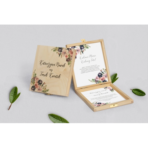 Zaproszenie dla Rodziców - naturalne PasteLove Motyw 4