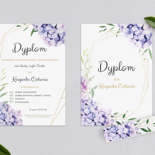 Dyplomy dla Dzieci - Flowers & Frame Motyw 1