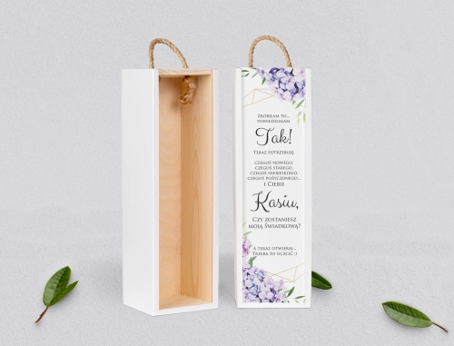 Prośba o Świadkowanie - SNW biała Flowers & Frame Motyw 1
