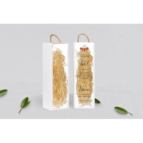 Prośba o&nbsp;Świadkowanie - SNW Akryl biała Butterflies - Motyw 2