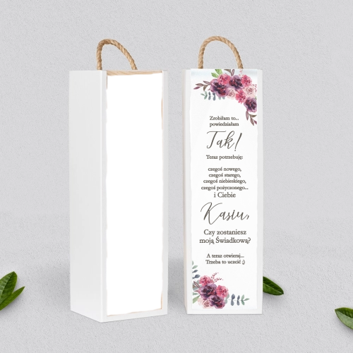 Prośba o Świadkowanie - SNW Akryl biała PasteLove Motyw 1