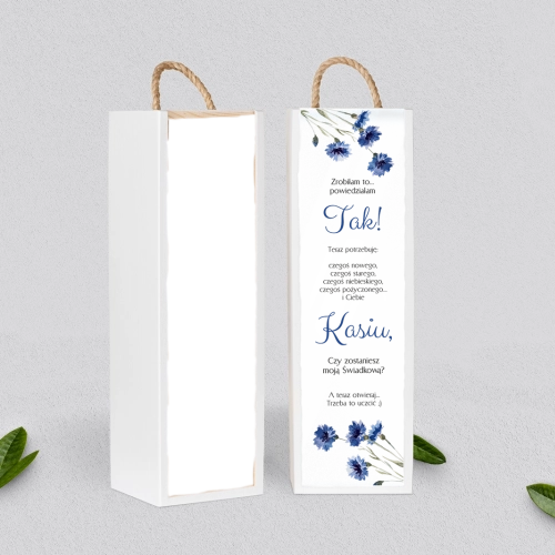 Prośba o Świadkowanie - SNW Akryl biała Sweet Love Motyw 1