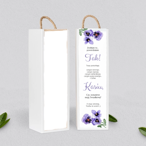 Prośba o Świadkowanie - SNW Akryl biała Sweet Love Motyw 3