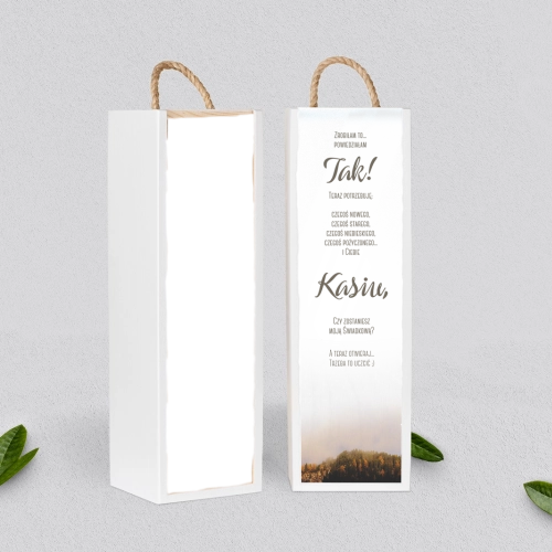 Prośba o Świadkowanie - SNW Akryl biała Forest - Motyw 3