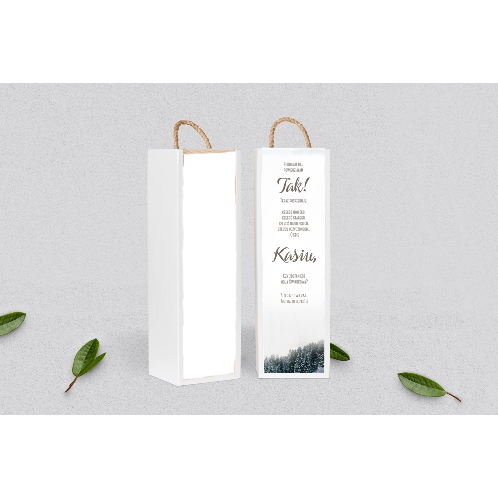 Prośba o&nbsp;Świadkowanie - SNW Akryl biała Forest - Motyw 4