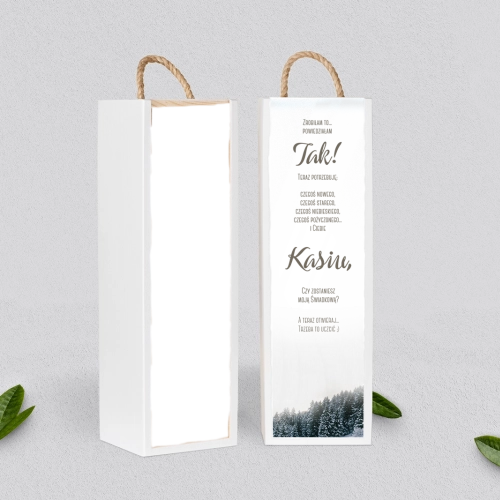 Prośba o Świadkowanie - SNW Akryl biała Forest - Motyw 4