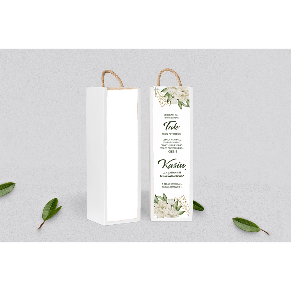 Prośba o&nbsp;Świadkowanie - SNW Akryl biała Modena Motyw 3