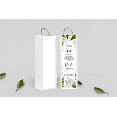 Prośba o&nbsp;Świadkowanie - SNW Akryl biała Soft Motyw 2