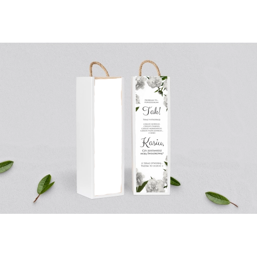 Prośba o&nbsp;Świadkowanie - SNW Akryl biała Soft Motyw 3