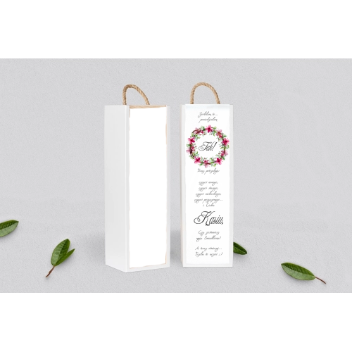 Prośba o&nbsp;Świadkowanie - SNW Akryl biała Akwarelowe Wianki Motyw 2