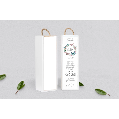 Prośba o&nbsp;Świadkowanie - SNW Akryl biała Akwarelowe Wianki Motyw 3