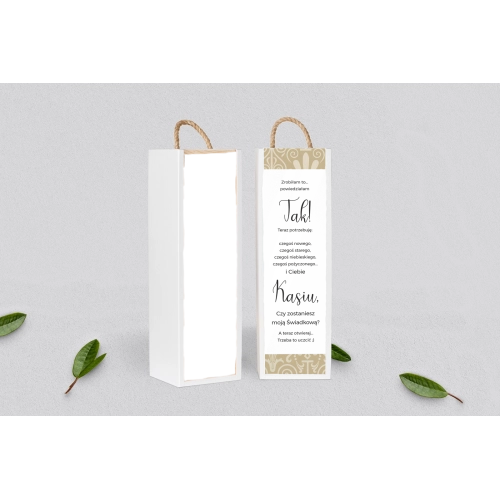 Prośba o&nbsp;Świadkowanie - SNW Akryl biała Vintage Motyw 1