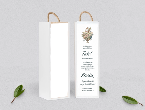Prośba o Świadkowanie - SNW Akryl biała Rustic Summer Motyw 1