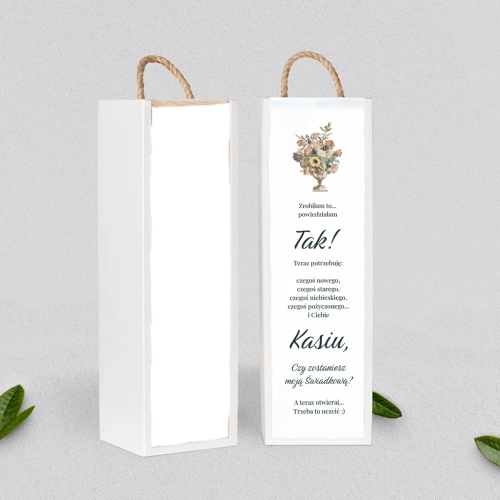 Prośba o Świadkowanie - SNW Akryl biała Rustic Summer Motyw 2