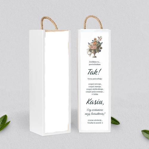 Prośba o Świadkowanie - SNW Akryl biała Rustic Summer Motyw 3